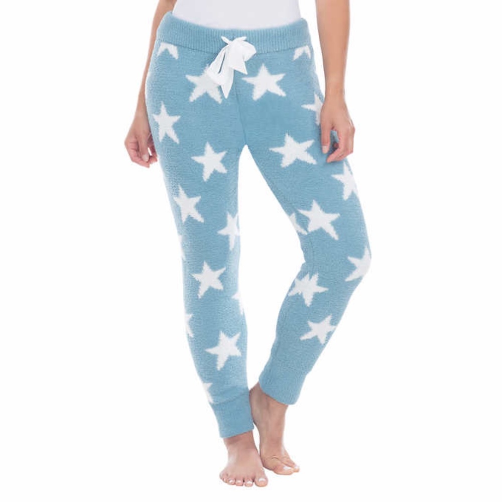 Honeydew Fuzzy White Star Lounge Legging